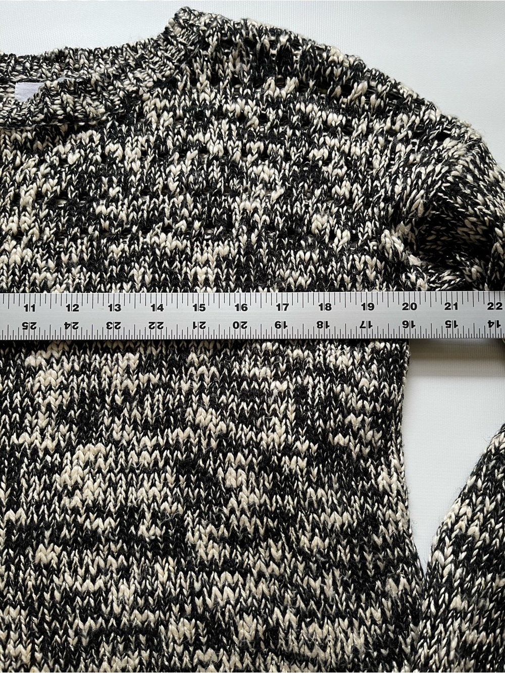 Jack by BB Dakota Black & White Marled Crewneck Sweater - Picture 3 of 6